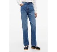 Jeans a vita alta e taglio dritto Layla Blu W28 L32 (US) Tinta unita