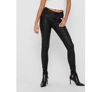 Jeans aderenti da donna in ecopelle ONLY pantaloni larghi a vita media ONLANNE