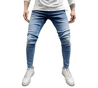 Jeans affusolati per gli uomini Jeans attillati da uomo Pantaloni skinny elasticizzati Slim Fit Pantaloni in denim vestibilità classica Streetwear Designer Bodybuilding Cowboys Pantaloni casual