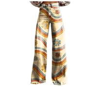 Jeans Baggy Donna, Jeans da Donna Dritti Hose Loose High Taille Casual Wide Leg Kordelzug Hose mit Taschen Y2k Gamba Dritta Estetica Jeans Donna Estivi Leggeri per La Vita Quotidiana E Lo Sport