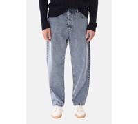 Jeans Baggy Uomo 5 Tasche Pantoloni Denim 100% Cotone Made In Italy Wide Leg