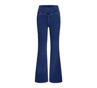 Jeans Bootcut da donna Crossover a vita alta Pull On Flare Denim Pantaloni elasticizzati controllo pancia pantaloni in denim pantaloni in denim comodi morbidi pantaloni della tuta con tasche
