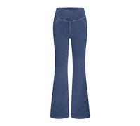 Jeans Bootcut da donna Crossover a vita alta Pull On Flare Denim Pantaloni elasticizzati controllo pancia pantaloni in denim pantaloni in denim comodi morbidi pantaloni della tuta con tasche