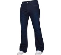 Jeans Bootcut Da Uomo Kruze In Denim Stretch A Gamba Larga Pantaloni Taglie UK