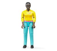 Jeans Bruder Donna Pelle Scura Turchese