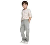 Jeans Cargo Tute Bambini,Pantaloni Lunghi Bambini Pantalone in Tinta Unita Pantaloni Hip Hop per Adolescenti Vintage Streetwear Moda Denim Casual Joggers 3-15 Anni