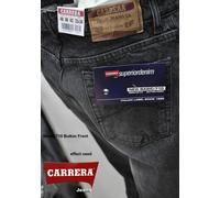 JEANS CARRERA MODELLO 710 NERO EFFETTO VINTAGE TELA DOPPIA MISURE 48 50 52 54