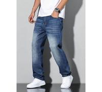 Jeans casual a gamba dritta per ragazzi, jeans versatili in stile da strada per la scuola 8Y,9Y,10Y,11Y,12Y,13YColore unicoDenim