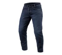 Jeans Cropped Motorcycle Revit Ortes TF sfrangiati blu scuro-nero W28/L32