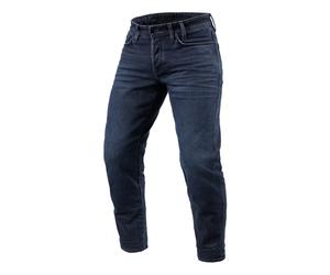 Jeans Cropped Motorcycle Revit Ortes TF sfrangiati blu scuro-nero W30/L32