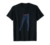 Jeans da Donna 2 Paia di Jeans Blu eccentrico Divertente perché No? Maglietta