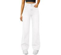 Jeans da donna a gamba larga lunga, Y2K jeans larghi, pantaloni in denim elasticizzati casual, comodi pantaloni jeans larghi con tasche classici pantaloni lunghi da salotto comodi pantaloni in denim