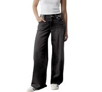 Jeans da donna a vita alta, jeans a gamba larga da donna taglie forti, comodi pantaloni a gamba dritta, pantaloni in denim leggeri alla moda oversize larghi casual boyfriends pantaloni alla caviglia