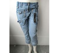 Jeans da donna Anna Rita N denim pantaloni Capri nuovi 34 36 25 26 27