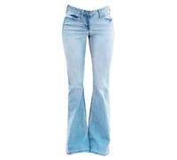 Jeans da Donna Bootcut Larghi Pantaloni Elasticizzati Jeans Denim Leggings Stretch Moda Casual Estate Vita Alta con 5 Tasche E Zampe di Elefante Jeans Zampa Elefante Donna