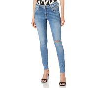 Jeans da donna Mavi Adriana Mid-Rise Super Skinny Mid Ripped blu, W25 L28 M...