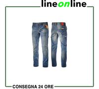Jeans da lavoro Diadora Utility PANT STONE PLUS multitasche elasticizzati denim