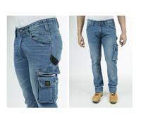 Jeans da lavoro elasticizzati comfort fit Stone Washed Blu Rica Lewis JOB