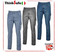 U-Power Jam, Jeans Elasticizzati da Uomo, Design ruggine, Comodo Tessuto di Cotone, Abbigliamento Casual, Multitasche, Pantaloni a Gamba Dritta (Guado Jeans_3XL)