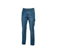 Pantaloni jeans da lavoro U-Power JAM in denim cotone elasticizzati multi tasca
