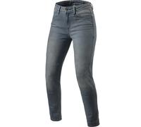 Jeans da moto Revit Marley SK da donna, grigio medio lavato W34/L32