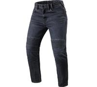 Jeans da moto Revit Moto 2 TF, blu scuro lavato-nero W34/L34