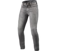 Jeans da moto Revit Piston 3 Skinny Extra Cropped, grigio lavato W32/L30