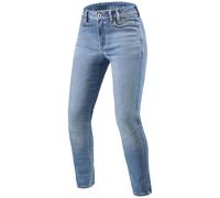 Jeans da moto Revit Shelby 3 Skinny Short da donna, blu chiaro W34/L30