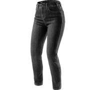 Jeans da motociclista allungati da donna Rebelhorn Classic Monolayer nero lavato W34/L32