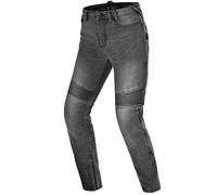 Jeans da motociclista da donna modello lungo Shimano Zenith, colore grigio. W24/L32