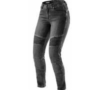 Jeans da motociclista da donna Rebelhorn Agness 2 Mono lavato nero W32/L30