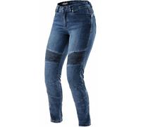 Jeans da motociclista da donna Rebelhorn Agness 2 Mono washed blu W32/L30