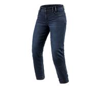 Jeans da motociclista donna Revit Violet BF lavati blu-nero W29/L30