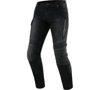 REBELHORN Vandal Jeans da Moto Uomo | Fodera in Fibra Aramidica | Protezioni per Ginocchia e Fianchi SAS-Tec | Tasca per Protezione del Coccige | 2 Canali di Ventilazione | Tapered Fit