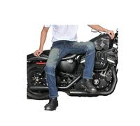 Jeans Da Motociclista Rinforzati Con Pannelli Elasticizzati E Protezioni CE Denim Protettivo for Pantaloni Da Motociclista Avventuroso(Blue,4XL)