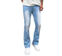 Jeans da uomo - Bootcut - Jeans da uomo in denim, pantaloni elasticizzati Hip Hop, pantaloni da jogging Eenager Ragazzi Streetwear Loose Fit Boyfriend-Jeans Y2K Pantaloni sportivi classici
