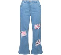Jeans donna Angel of Style taglie forti gamba larga effetti distruggi