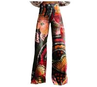 Jeans Donna Baggy, Jeans Donna Vita Alta Elasticizzati Gamba Larga Jeans Gotico Baggy Denim Pantaloni a Vita Alta Punk Sciolti Diritti Streetwear Jeans Morbidi Donna per Ogni Occasione