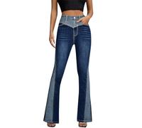 Jeans Donna Estivi - Pantaloni Estivi Donna Jeans da Donna Boyfriend Jeans High PRO Jeans a Gamba Larga Donna Blue Jeans Taglia dalla S alla 2XL