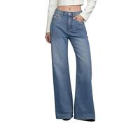 Jeans Donna Vita Alta Pantaloni Elasticizzati Modello Sigaretta Jeans Curvy Bootcut Gamba Diritti Push Up per Fitness Sport Tempo Libero Casa Pigiama Pantalone con Elastico in Vita