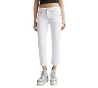 Jeans Donne R13 Dritti 32 Bale Bianchi Cropped Alla Caviglia Denim RRP499