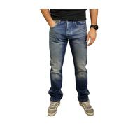 Jeans Dritti Blu In Cotone G-Star Attacc Per Uomo Taglia W31 L32 G6