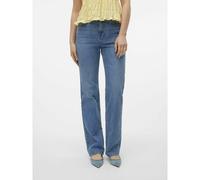 VERO MODA Vmtessa HR Straight Jeans Li3114 Ga Noos Dritti, Media Blu Denim, 31W x 32L Donna
