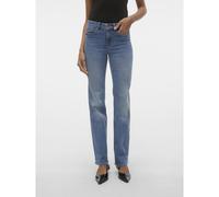 Jeans dritti, vita standard Blu XS / L32 Tinta unita