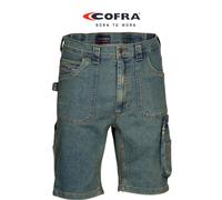 Cofra V157-0-00A.Z58 HAVANA Jeans Shorts Cotone 70% Poliestere 27% Elastan 3% 330G Jeans Blu Taglia 58