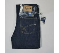 Jeans Gas Memphis 0301 slim fit uomo/donna scuro vintage modello diritto bottoni