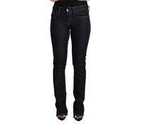 Jeans GF FERRE nero cotone elasticizzato vita bassa skinny donna denim s. W26...