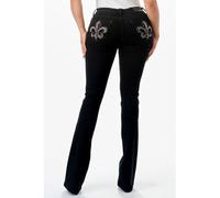 Jeans Grace in LA bootcut Black Fleur De Lis EB51839BLK