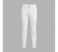 Jeans in stile preppy casual con vita elastica e cinque tasche, stile retrò-moderno Y2K da ragazza fra-bambina e adolescente, un must have per la moda tutto l'anno 110,120,130,140,150,160Colore unicoD