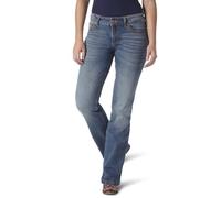 Jeans in Stile rétro a Vita Media, Elasticizzati Bootcut - Blu - 7W x 32L